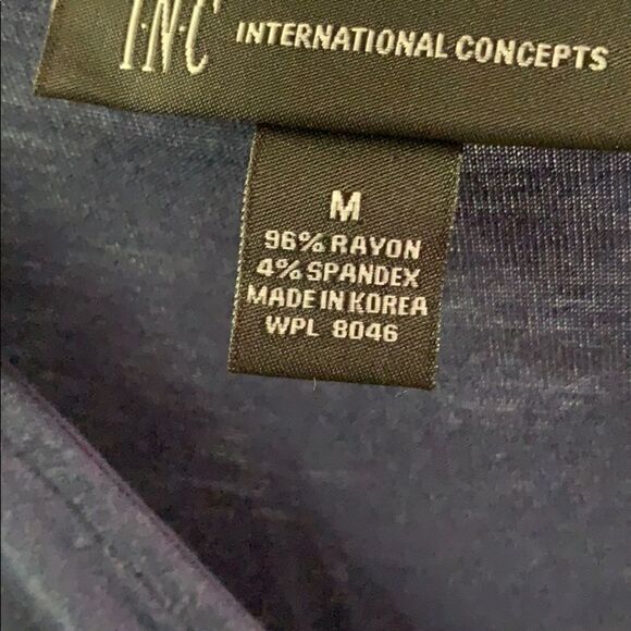 Inc international concepts blue blouse medium. - Picture 8 of 8